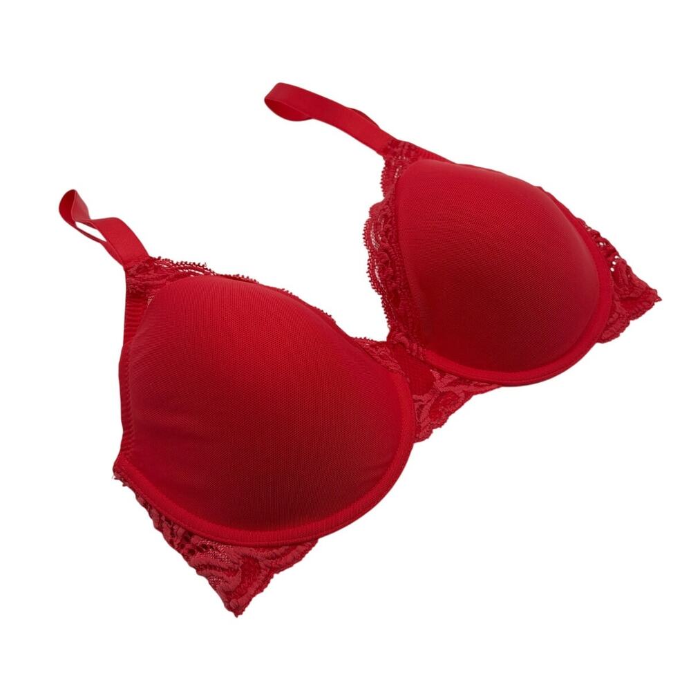 NATORI 741299 FEATHERS FULL COVERAGE BRA DARK PINK SIZE 34D - Picture 5 of 9